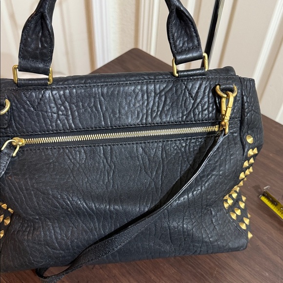 MCM Crossbody Bag with gold studs top handle - Picture 4 of 7